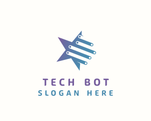 Tech Star Circuitry logo design