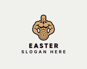 Strong Bodybuilder Gym logo design