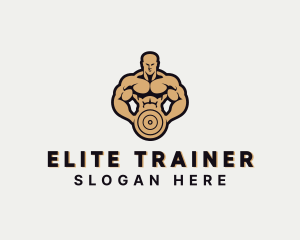 Strong Bodybuilder Gym logo design