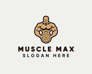 Bodybuilding - Strong Bodybuilder Gym logo design