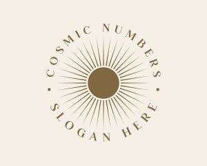 Numerology - Minimalist Luxury Sun logo design