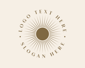 Spiritual - Minimalist Luxury Sun logo design