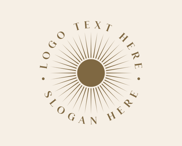 Tarot - Minimalist Luxury Sun logo design