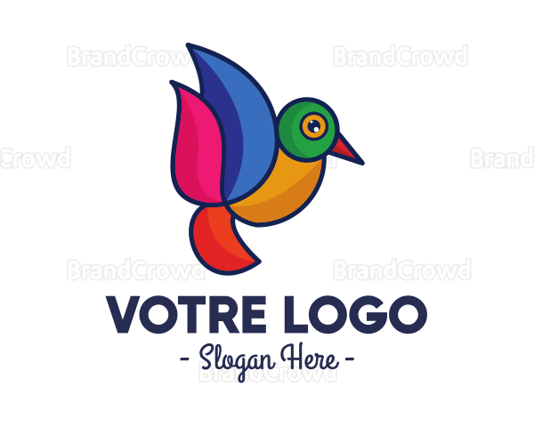 Minimalist Bird Outline Logo