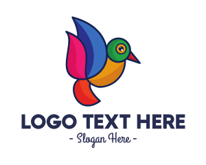 Messenger - Minimalist Bird Outline logo design