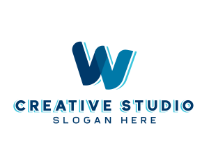 Creative Studio Letter W logo design