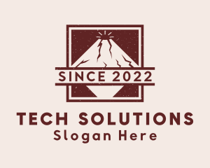 Volcano - Volcano Outdoor Travel logo design