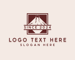 Travel - Volcano Outdoor Travel logo design