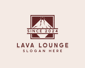 Volcano Outdoor Travel logo design