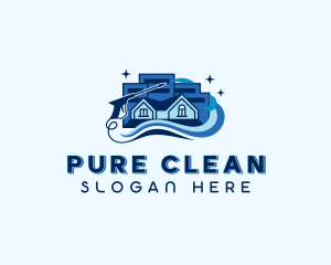 House Cleaning Pressure Washing logo design