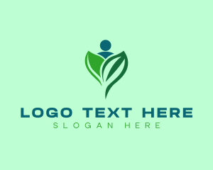 Decor - Wellness Human Leaf logo design