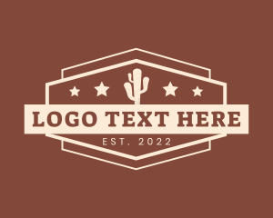 Wild Wild West - Cactus Plant Signage logo design