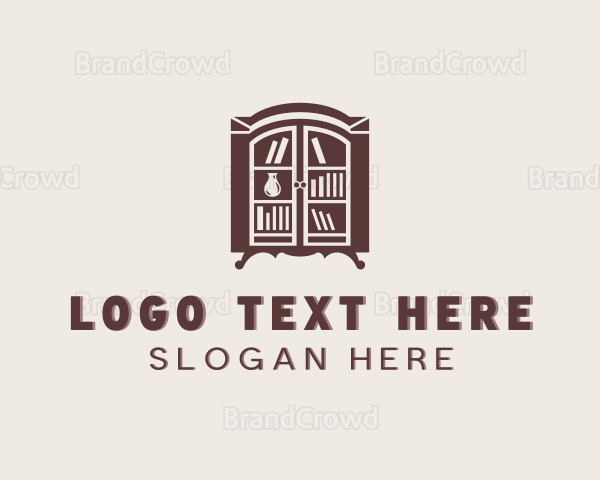 Bookcase Cabinet Furniture Logo