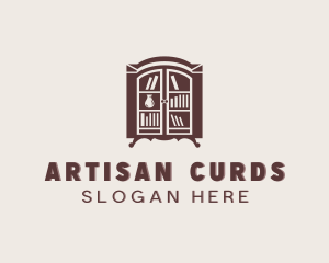 Bookcase Cabinet Furniture logo design