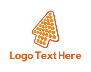 Orange Arrow Cursor Logo