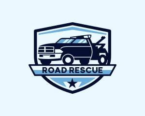 Towing - Tow Truck Vehicle logo design