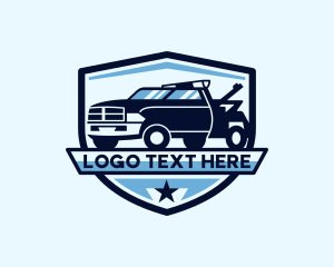 Vehicle - Tow Truck Vehicle logo design