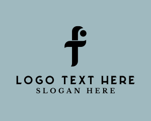Letter F - Stylish Barbershop Salon logo design