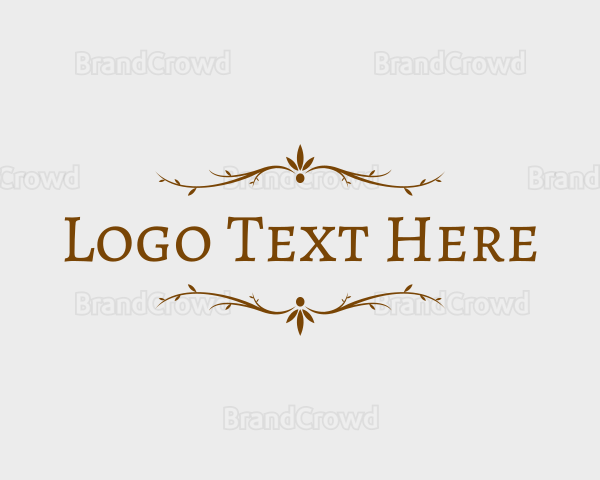 Rustic Decoration Branches Logo