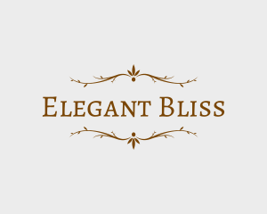 Bridal - Rustic Decoration Branches logo design