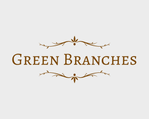 Rustic Decoration Branches logo design