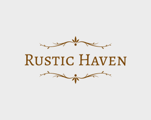 Rustic Decoration Branches logo design