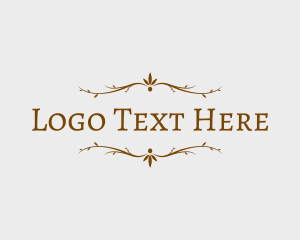 Classy - Rustic Decoration Branches logo design