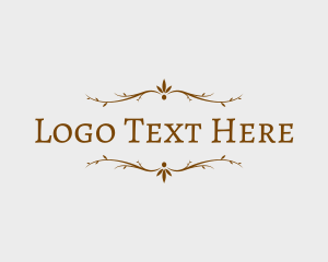 Rustic Decoration Branches Logo