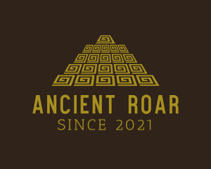 Ancient Mayan Pyramid logo design