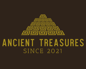 Ancient Mayan Pyramid logo design