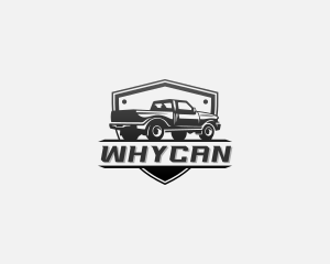 Pickup Truck Transportation  Logo