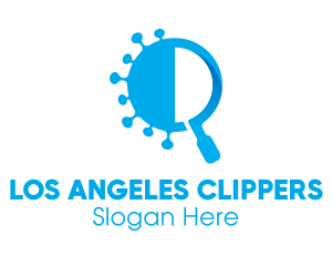 Magnifying Glass Virus Logo