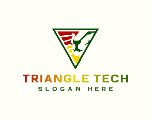 Triangle Lion Jamaica logo design