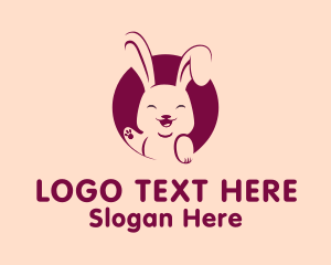 Pet Shop - Purple Bunny Pet Shop logo design