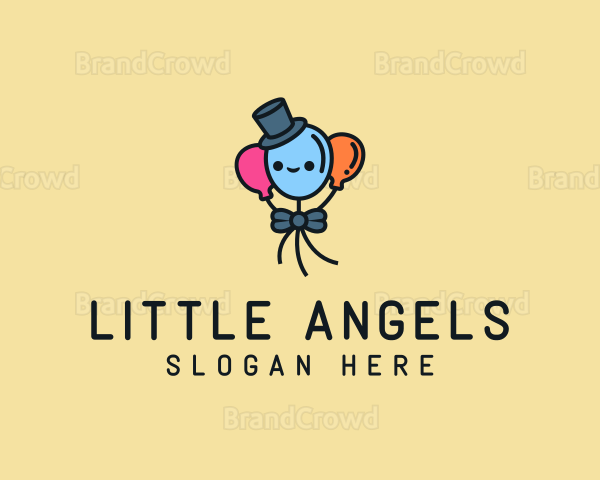 Cute Magician Balloon Logo