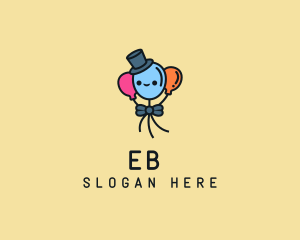 Cute Magician Balloon  logo design