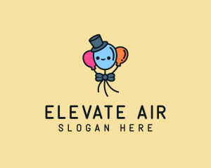 Helium - Cute Magician Balloon logo design