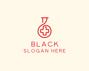 Medical Flask Laboratory logo design