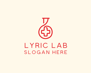 Medical Flask Laboratory logo design