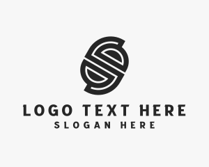 Geometric - Sconce Lighting Fixture Letter S logo design
