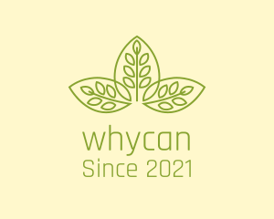 Plant - Symmetrical Leaf Pattern logo design