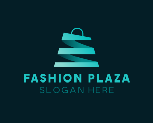 Mall - Grocery Shopping Bag E-Commerce logo design