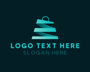 Grocery Shopping Bag E-Commerce Logo