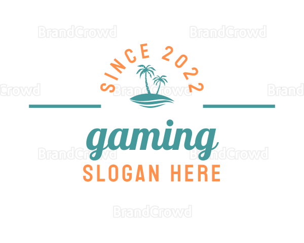 Tropical Island Resort Logo