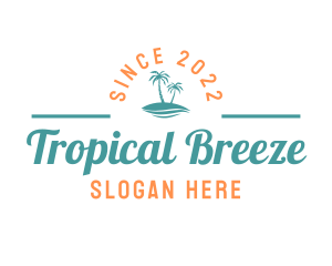 Tropical Island Resort logo design