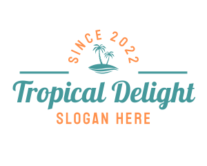 Tropical Island Resort logo design