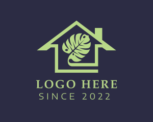 Eco Friendly - House Yard Plant Leaf logo design