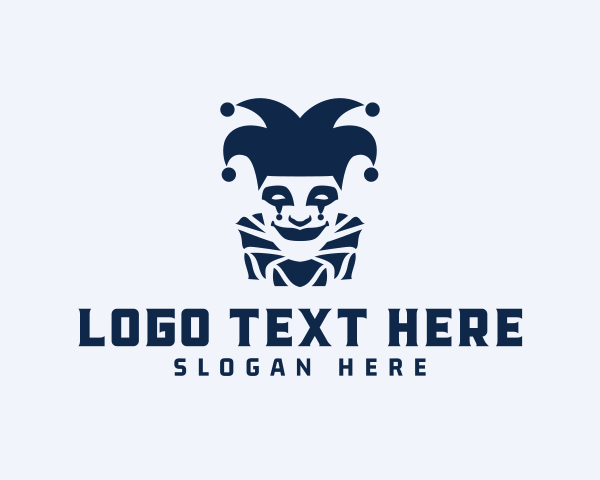 Drama - Joker Circus Clown logo design