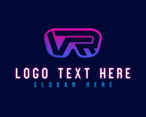 Letter Vr - VR Gaming Entertainment logo design