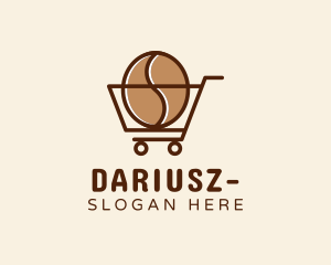 Coffee Farmer - Coffee Shopping Cart logo design